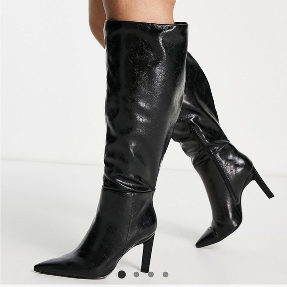 Asos Design - Curve Cancun Knee High Boots, Size 6 - Picture 2 of 2